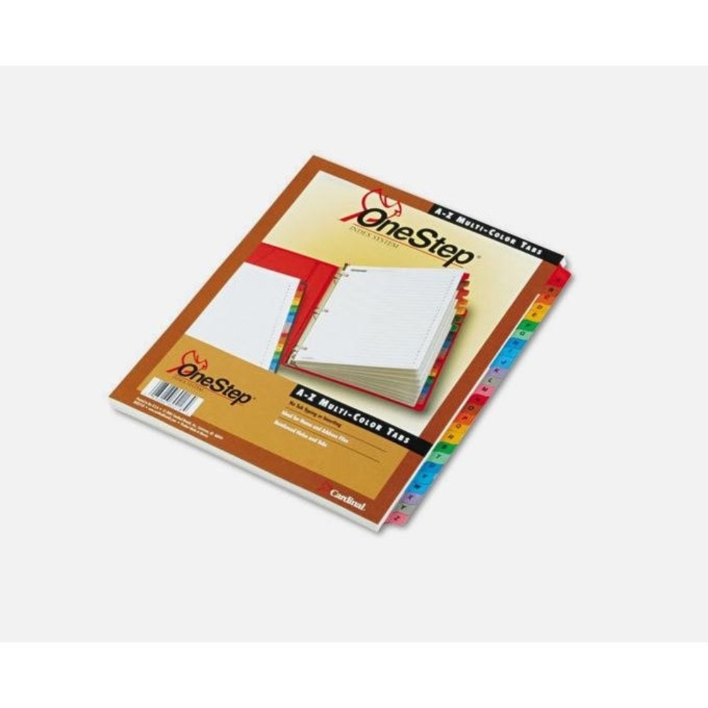 NEW Cardinal One Step A-Z Multi-Color Tabs Index System for Office/School/Filing